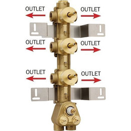 Скрытая часть на 6 выходов Bossini HighFlow Z030273000 - фото 
