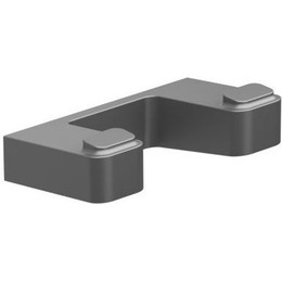 Двойной крючок Ravak 10&deg; X07P554, цвет чёрный - фото 