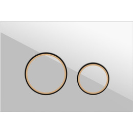 Кнопка смыва Cersanit Twins A63535, белый - фото 