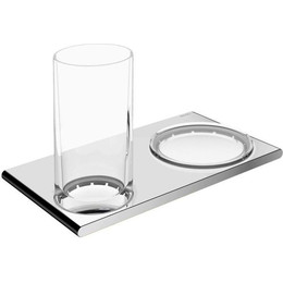 Стакан для зубных щеток с мыльницей Keuco Edition 400 11556019000 - фото 