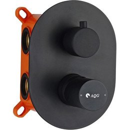 Смеситель для ванны AQG Tube 01TUB352NG, черный матовый - фото 