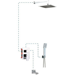 Душевая система для ванны AQG EC316 19ARLEC31602 - фото 