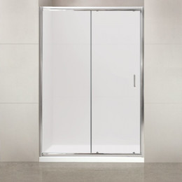 Душевая дверь BelBagno 160 см UNO-BF-1-160-M-Cr, хром/матовое - фото 