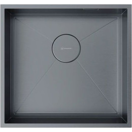 Кухонная мойка Omoikiri Kasen 48-26 INT GM (4997058) 1,2 мм, вороненая сталь, Цвет производителя: вороненая сталь - фото 