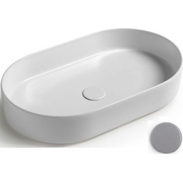 Раковина-чаша White Ceramic Blade 60 см W0527FM, серый матовый - фото 