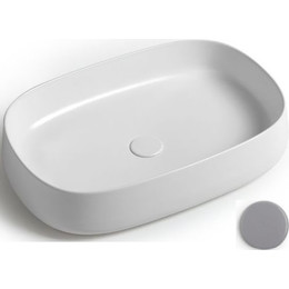 Раковина-чаша White Ceramic Jumper 60 см W0707FM, серый матовый - фото 