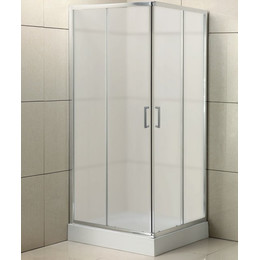 Душевое ограждение BelBagno 85x85 см UNO-195-A-2-85-P-Cr, хром/матовое - фото 