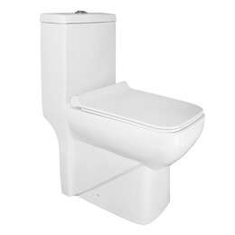 Унитаз-моноблок Azario Zeno AZ-1169 с крышкой микролифт - фото 