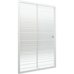 Душевая дверь Тритон Слайд 120 см, белый/узор - фото 