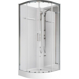 Душевое кабина Aquanet Passion R 2.0 90x90 см 263868, хром/прозрачное (безсиликоновая сборка) - фото 