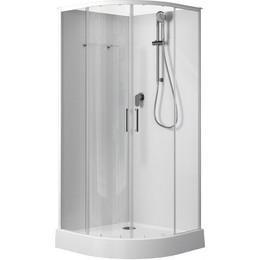 Душевое кабина Aquanet Passion EVO R 90x90 см 267252, белый/прозрачное (безсиликоновая сборка) - фото 