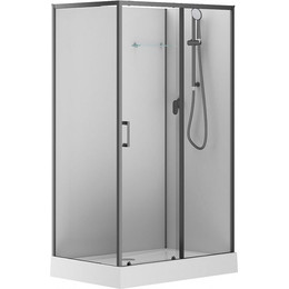 Душевое кабина Aquanet Passion EVO 120x80 см 282011 R, чёрный/прозрачное (безсиликоновая сборка) - фото 