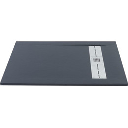 Каменный поддон Aquanet Delight 160x80 см 258900, чёрный - фото 