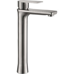 Смеситель для раковины высокий Haiba HB11807, нержавеющая сталь - фото 