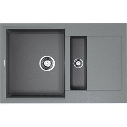 Кухонная мойка Omoikiri Sakaime 78-2-GR 4993559, leningrad grey, Цвет производителя: Leningrad Grey - фото 