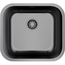 Мойка кухонная Omoikiri Omi 49-U/I-GM (4993073) 0,8 мм, вороненая сталь, Цвет производителя: вороненая сталь - фото 