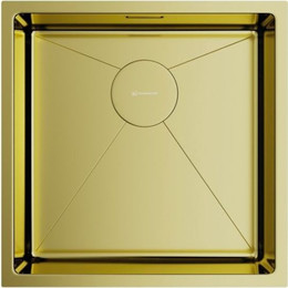 Мойка кухонная Omoikiri Taki 44-U/IF-LG (4973520) 1,2 мм, светлое золото, Цвет производителя: светлое золото - фото 