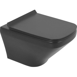 Унитаз подвесной безободковый BelBagno Sela BB3201CHR-MB, чёрный матовый, Цвет производителя: чёрный матовый - фото 