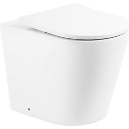 Унитаз приставной безободковый BelBagno Flay-R BB1003CBR - фото 