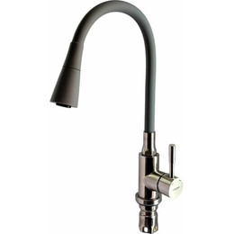 Смеситель для кухни Ledeme L74199-9, серый/сатин - фото 