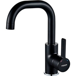 Смеситель для раковины Ledeme L1099B, черный - фото 