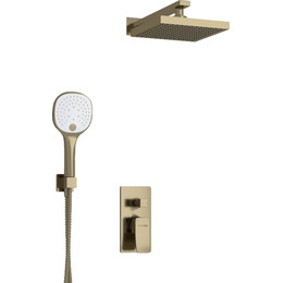Душевая система для душа WasserKraft Exter A16040, светлая бронза - фото 