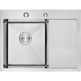 Кухонная мойка Gerhans K35848-L 1 мм, нержавеющая сталь, Цвет производителя: нержавеющая сталь - фото 