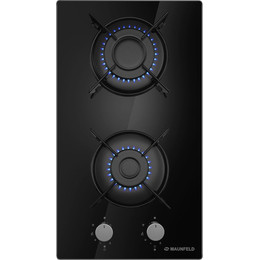 Газовая варочная поверхность Maunfeld EGHG.32.1EB/G Domino (чёрное стекло) - фото 