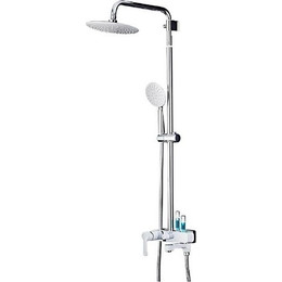 Душевая стойка Gappo Tomahawk G2402-8, белый/хром - фото 