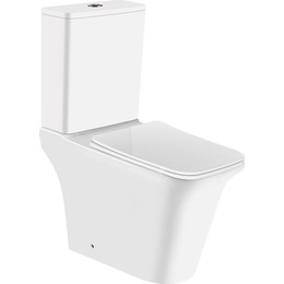 Унитаз-компакт безободковый Azario Avero AZ-1213A с крышкой микролифт - фото 