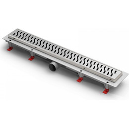 Трап Azario Harmony 75 см (с рамкой из нержавеющей стали) AZ-CH 750 HN, Цвет производителя: хром, Размер трапа: 750 - фото 