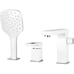 Смеситель для ванны Gappo Futura G1117-8, белый/хром - фото 