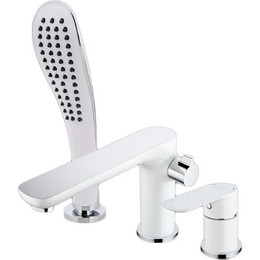 Смеситель для ванны Gappo Noar G1148, белый/хром - фото 