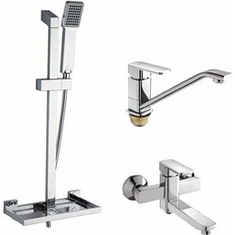 Набор смесителей 3 в 1 для ванны Gappo G2898 - фото 