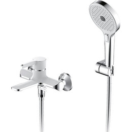 Смеситель для ванны с душевым гарнитуром Gappo G3203-8, белый/хром - фото 