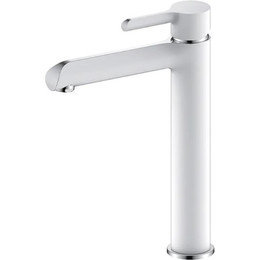 Смеситель для раковины высокий Gappo G1003-18, белый/хром - фото 