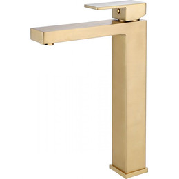 Смеситель для раковины высокий Abber Daheim AF8211G, золото матовое, Цвет производителя: золото матовое - фото 