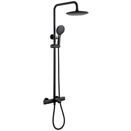 Душевая стойка с термостатом Abber Thermostat AF8516B, черный матовый, Цвет производителя: чёрный матовый - фото 