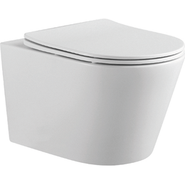 Унитаз подвесной безободковый Aquatek Вега AQ1905-00 с тонкой крышкой микролифт - фото 