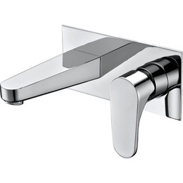 Смеситель для раковины настенный Abber Eleganz AF8312 (со скрытой частью), Цвет производителя: хром - фото 