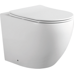 Унитаз приставной безободковый Aquatek Европа AQ1902-00 с тонкой крышкой микролифт - фото 