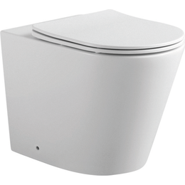 Унитаз приставной безободковый Aquatek Вега AQ1906-00 с тонкой крышкой микролифт - фото 