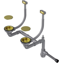 Арматура для кухонной мойки Omoikiri WK-2C LG 4956497, светлое золото - фото 