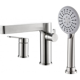 Смеситель для ванны BelBagno Delta DEL-BVD3-IN, сатин, Цвет производителя: сатин - фото 