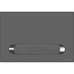 Кнопка смыва Cersanit Estetica A64112, черный матовый/хром - фото 
