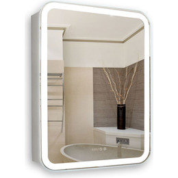 Зеркало-шкаф Azario Фиджи Led 60 см + часы - фото 