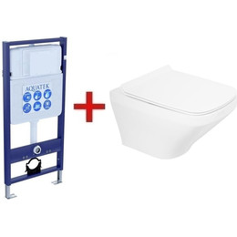 Инсталляция Aquatek Standart 50 INS-0000012 с подвесным унитазом BelBagno Sela BB3201CHR - фото 