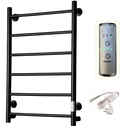 Полотенцесушитель электрический Тругор Аспект Пэк сп 1 ВГП 500х800 мм, чёрный (возможность скрытого подключения) 00-00036008 - фото 