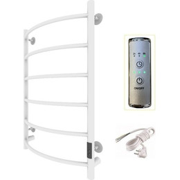 Полотенцесушитель электрический Тругор Пэк сп 5 ВГП 500х800 мм, белый (возможность скрытого подключения) 00-00036148 - фото 