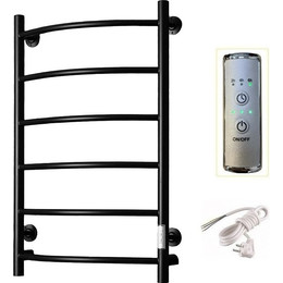 Полотенцесушитель электрический Тругор Пэк сп 5 ВГП 500х800 мм, чёрный (возможность скрытого подключения) 00-00035956 - фото 